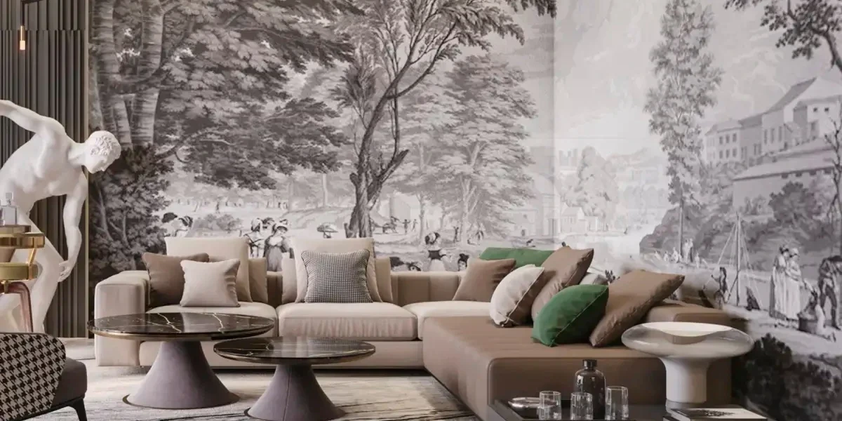 Master bedroom wallpaper installation Houston TX